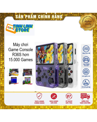 Máy Chơi Game Retro R36S - Console cầm tay mini - hơn 15000 Games