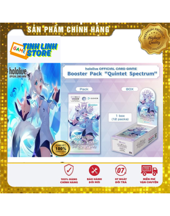 Thẻ Bài Hololive OFFICIAL CARD GAME Booster Vol.02 [Quintet Spectrum] - Chính Hãng