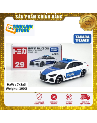 Xe mô hình Tomica Asia 120 No.29 BMW i4 Police Car