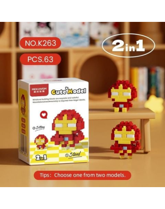 Mô hình lắp ráp Anh Hùng Avengers mini - Iron Man