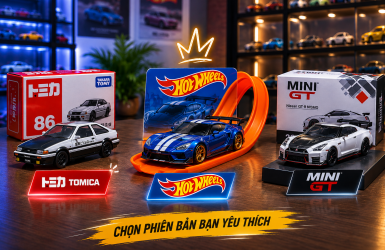 Nên Chơi Xe Mô Hình Tomica, Hot Wheels Hay Mini GT?