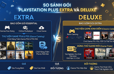 So sánh PS Plus Extra và Deluxe