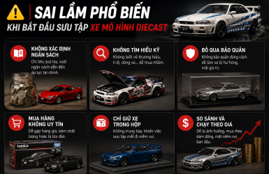 Những sai lầm phổ biến khi bắt đầu sưu tập xe mô hình diecast