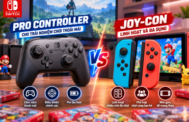 Tay cầm Pro Controller và Joy-Con khác nhau thế nào?
