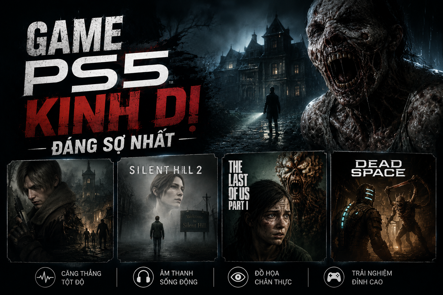 Game PS5 kinh dị đáng sợ nhất