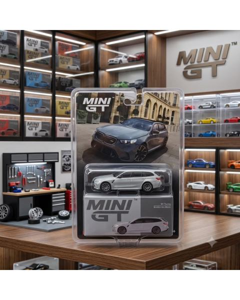 Mô Hình Xe 1:64 Mini GT BMW M5 Touring (G99) Brooklyn Grey Metallic - Hàng Chính Hãng Sưu Tầm