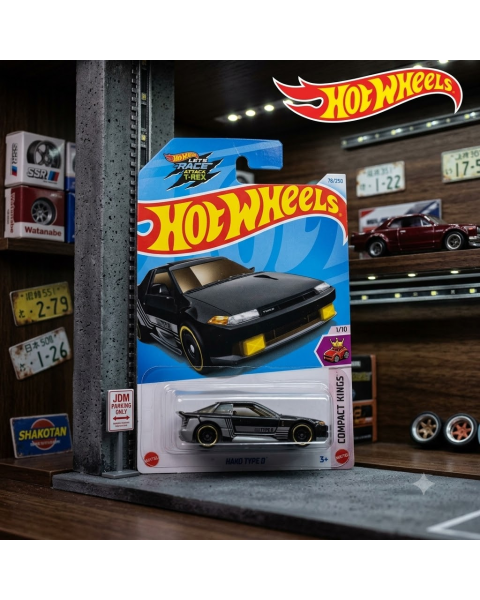 Mô Hình Xe Hot Wheels Hako Type D (Compact Kings 1/10) - Màu Đen Cổ Điển JDM (1:64)
