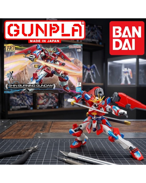 Mô Hình Lắp Ráp Bandai Namco HG 1/144 Shin Burning Gundam - Hàng Chính Hãng