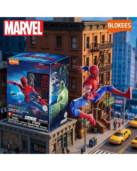 Mô Hình Lắp Ráp Blokees Marvel Hero Champion Class Lite 01 - Brand New Day - Chính Hãng Hộp Mới Nguyên Seal