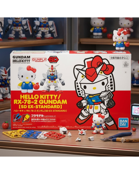 Mô Hình Gundam Kết Hợp SD EX-Standard Hello Kitty x RX-78-2 Gundam - Bandai