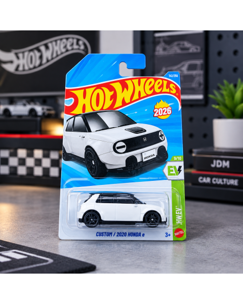 Mô Hình Xe Hot Wheels 2026: Custom 2020 Honda e White – HW EV 9/10 (115/250)