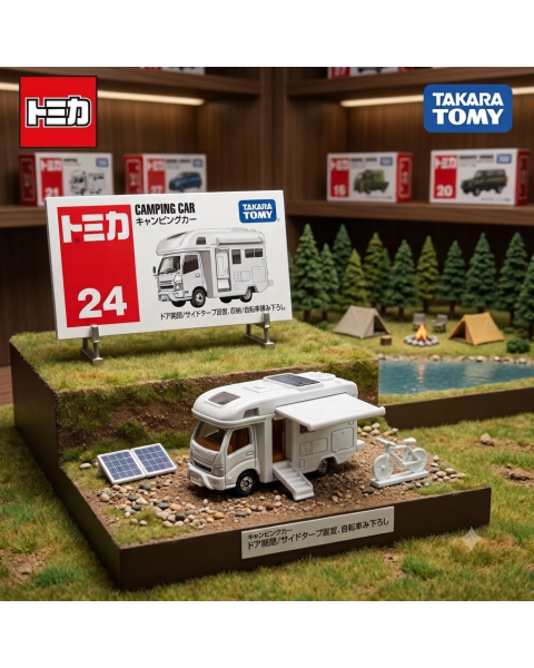 Mô Hình Xe Takara Tomy Tomica No. 24 Camping Car (Truck Camper)
