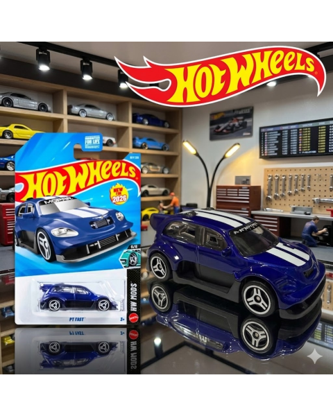 Mô Hình Xe Hot Wheels PT Fast Xanh Dương Mopar – Hàng Chính Hãng Tỉ Lệ 1:64
