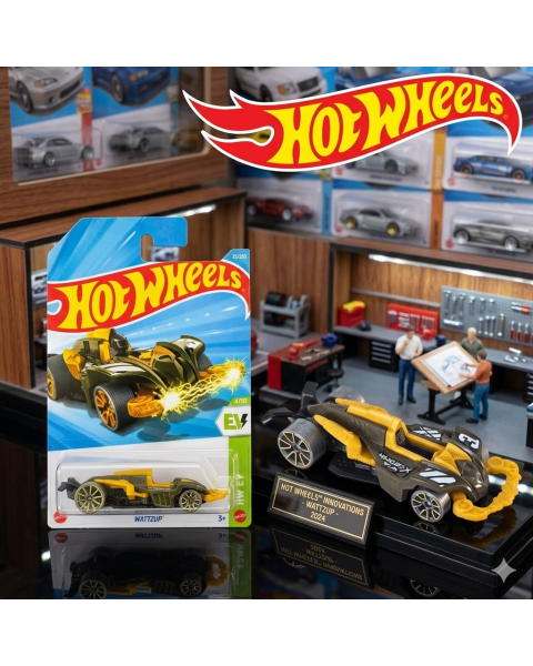 Mô Hình Xe Hot Wheels Wattzup Nâu Vàng – Hàng Chính Hãng Tỉ Lệ 1:64