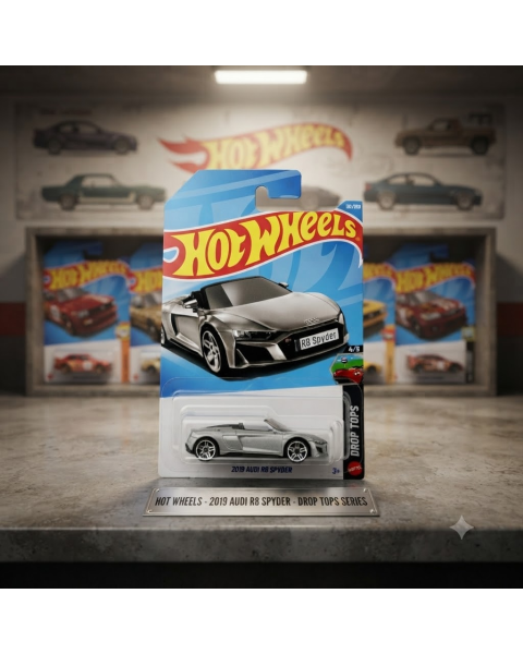 Mô Hình Xe Hot Wheels 2019 Audi R8 Spyder Drop Tops Chính Hãng