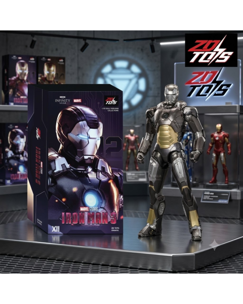 Mô Hình Figure 1/10 Marvel Iron Man Mark XII (MK 12) - ZD Toys (Iron Man 3)
