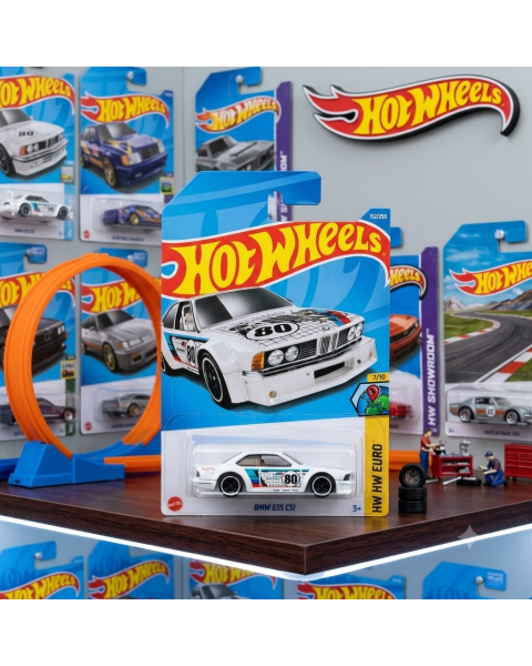 Mô Hình Xe Hot Wheels 2026: BMW 635 CSi White - HW Euro 7/10 (152/250)