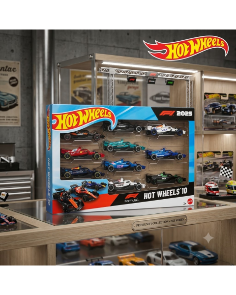 Mô Hình Xe Hot Wheels F1 2025: Trọn Bộ 10 Đội Đua Tỉ Lệ 1/64 (Model JMM24)