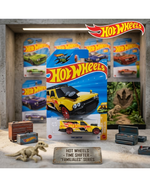 Mô Hình Xe Hot Wheels Time Shifter Vàng HW Wagons Chính Hãng