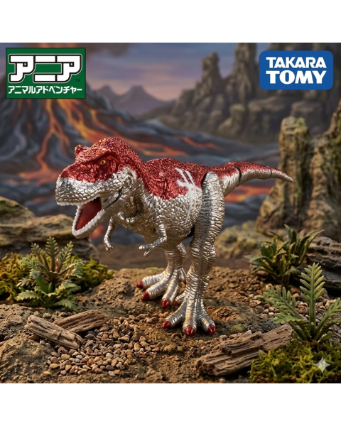 Mô Hình T-Rex Kim Loại Ania Kingdom Iron Blaze Tyrannosaurus (Chính Hãng Takara Tomy)