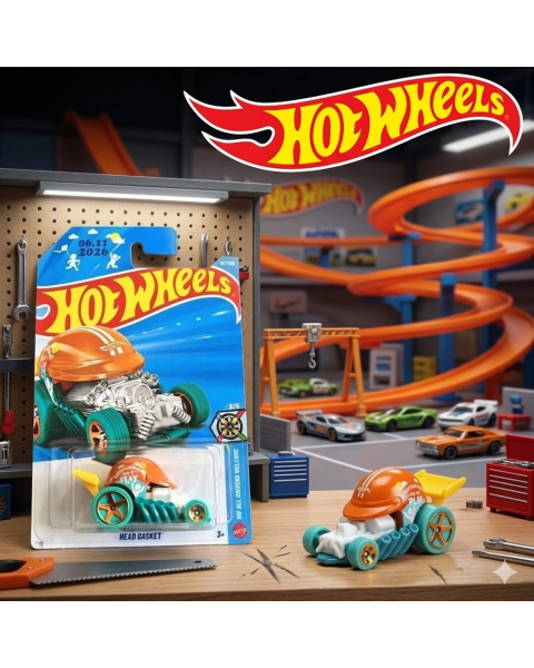 Mô Hình Xe Hot Wheels Head Gasket – Phiên Bản Kỷ Niệm Chính Hãng 1:64