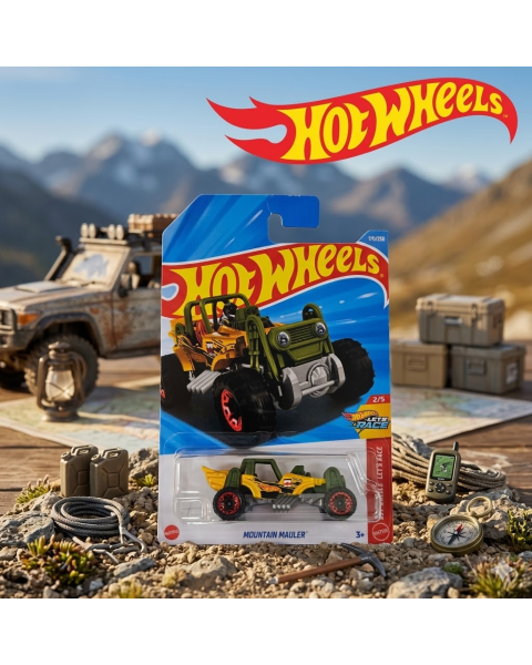Mô Hình Xe Hot Wheels Mountain Mauler - CaMô Hình Xe Hot Wheels Mountain Mauler - Case J Tỷ Lệ 1:64se J Tỷ Lệ 1:64