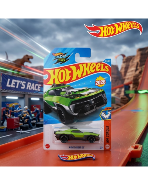 Mô Hình Xe Hot Wheels Ridge Crest GT (2026 HW Torque 10/10 - #246/250) Tỷ Lệ 1:64 Chính Hãng Mattel
