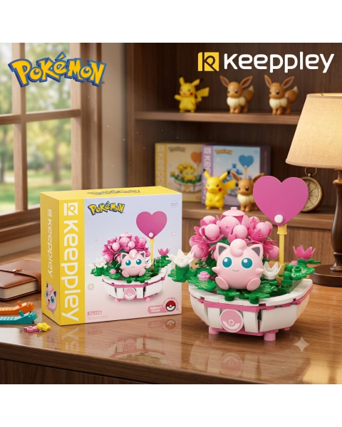Mô Hình Pokemon Lắp Ráp Bonsai Pokemon Jigglypuff K20221 - Mô Hình Chậu Cây Decor