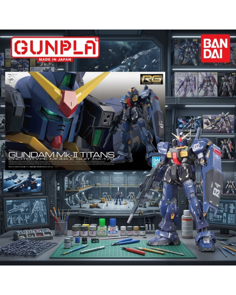 Mô Hình Lắp Ráp Gundam 1/144 RG RX-178 Gundam Mk-II Titans Bandai Chính Hãng