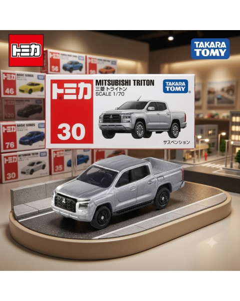 Mô Hình Xe Tomica No. 30 Mitsubishi Triton (Tỉ Lệ 1/70)!