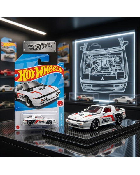 Mô Hình Xe Đua JDM Hot Wheels HW J-Imports – '88 Mitsubishi Starion Chính Hãng