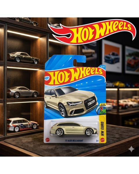 Mô Hình Xe Hot Wheels 2026 Mainline - '17 Audi RS 6 Avant (HW Euro 2/10) - New Case H
