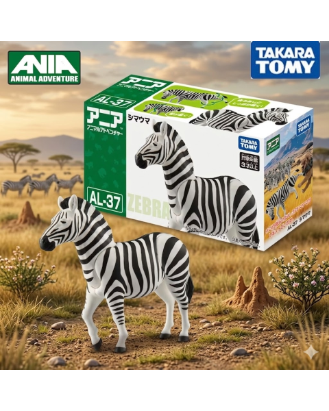 Mô hình động vật Ania AL-37 Zebra - Ngựa Vằn Takara Tomy chính hãng