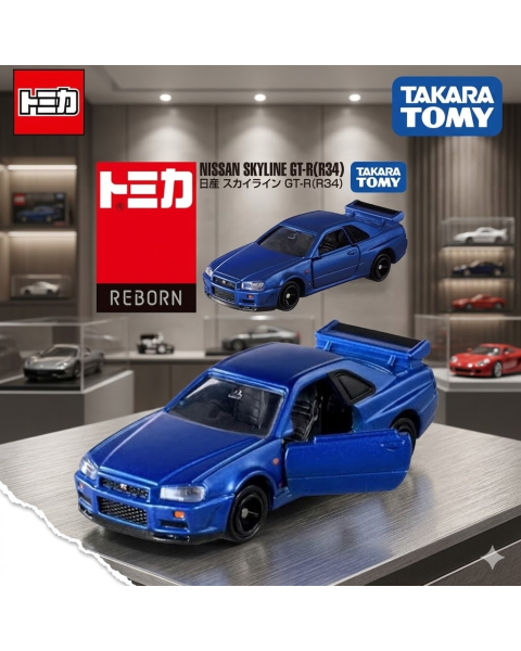 Mô Hình Xe Tomica Premium Nissan Skyline GT-R (R34): Huyền Thoại JDM Trong Tầm Tay!