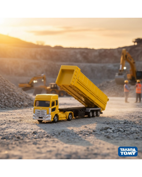Xe mô hình Tomica Long No.147 UD Trucksquon Trailer Dump
