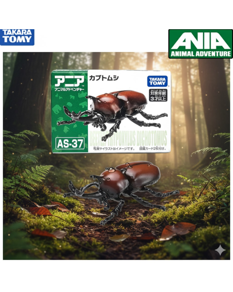 Mô Hình Động Vật Ania AS-37 Beetle (Bọ Hung Tê Giác Nhật Bản) - Takara Tomy Chính Hãng
