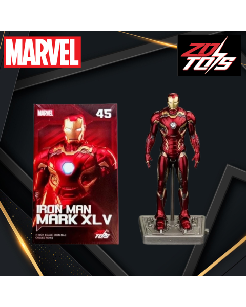 Mô Hình Iron Man MK45 4 Inch ZD Toys (Mã ZM27) - Người Sắt Age Of Ultron Chính Hãng