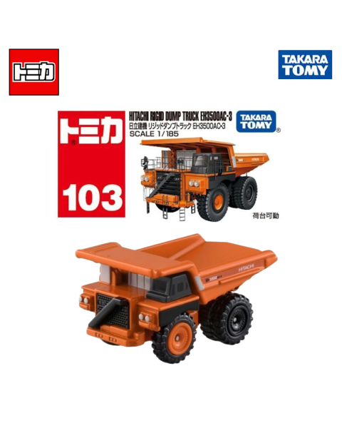 Mô Hình Xe Tomica No.103 Hitachi Rigid Dump Truck EH3500AC-3 - Xe Ben Khai Thác Cỡ Cực Đại