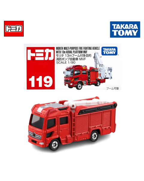 Mô Hình Xe Cứu Hỏa Đa Năng Morita MVF Takara Tomy Tomica No.119 (Chính Hãng Hộp Giấy)