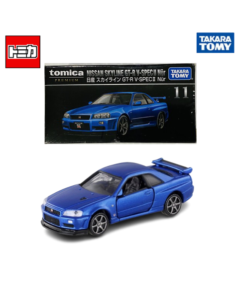Mô Hình Xe Thể Thao JDM Nissan Skyline GT-R R34 Tomica Premium Số 11 Takara Tomy Chính Hãng