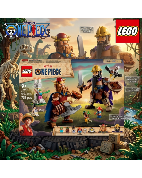 Mô Hình Lắp Ráp LEGO One Piece 75644 - Dorry vs Brogy: Gã Khổng Lồ Ở Đảo Little Garden (Chính Hãng)