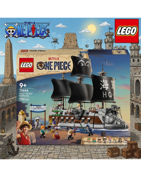 Mô Hình Lắp Ráp LEGO One Piece - Chiến Hạm Hải Quân Của Garp (Chính Hãng)