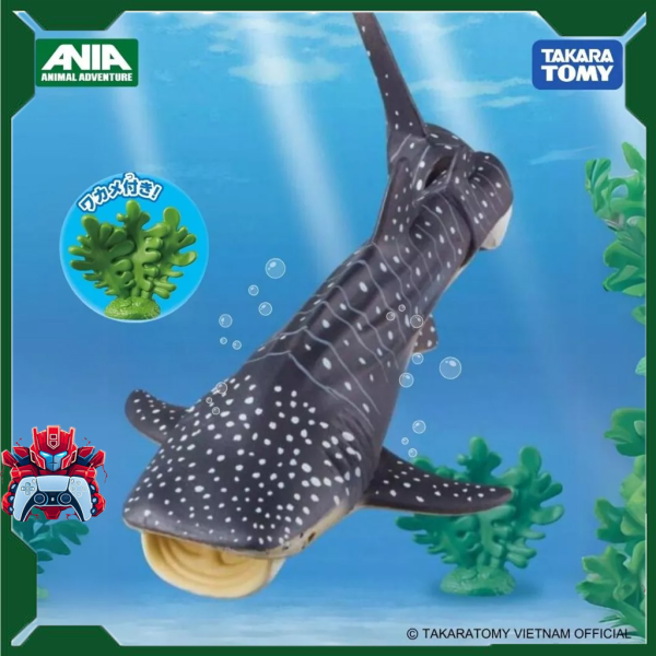 Mô hình Figure ANIA AL-05 Whale Shark - Chính Hãng Takara Tomy - Đồ chơi nhà tắm cho bé