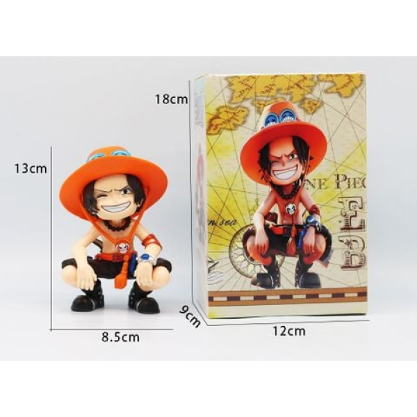 Mô hình - Figure One Piece nhân vật ACE Chibi - Hỏa Quyền Ngồi Cười