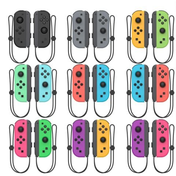 Tay cầm chơi game Nintendo Switch Joy-Con, Bộ tay cầm Joy Con - kèm Grip strap