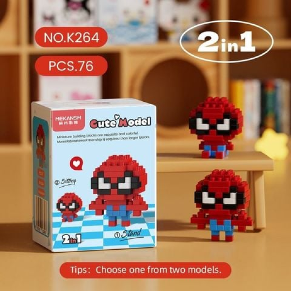 Mô hình lắp ráp Anh Hùng Avengers mini - Spider Man
